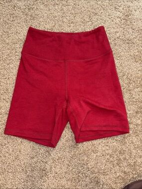 Little Bipsy Red High-Waist Bike Shorts